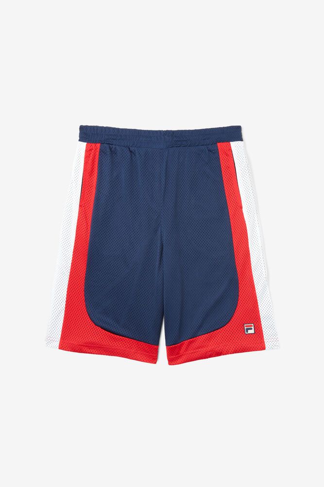 Fila Everly Shorts Navy/Red/White - Mens - 79583LTKU